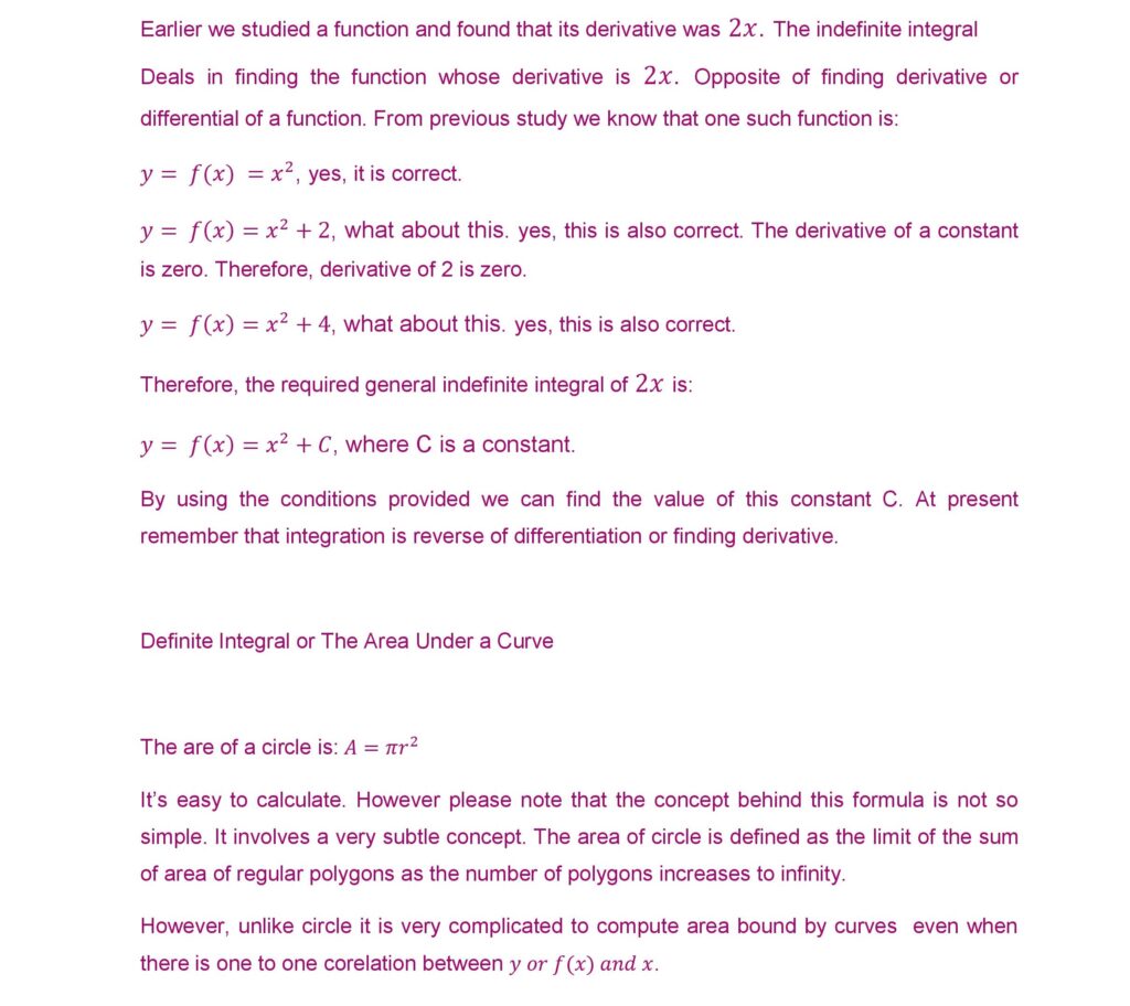 An Overview of Calculus